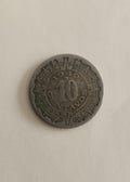 MONEDA 10 CENTAVOS MEXICANOS 40s
