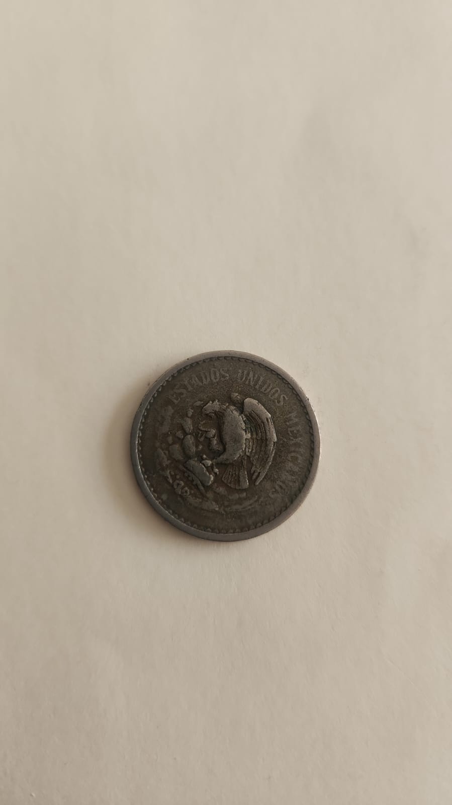 MONEDA 10 CENTAVOS MEXICANOS 40s
