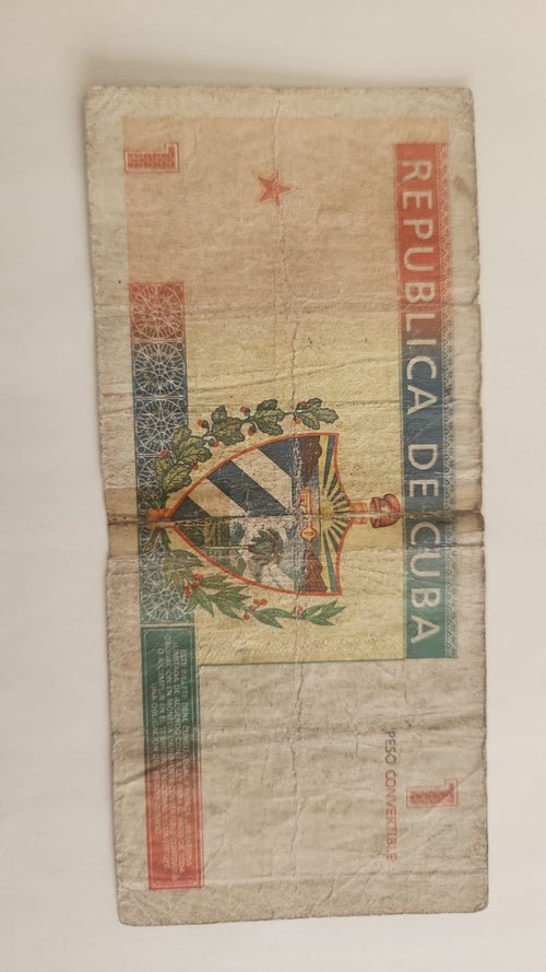 BILLETE 1.00 PESO CUBANO 90s